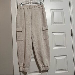 Express Cream with Gray Undertones Lounge Pants